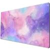 Purple Starry Sky Galaxy cute e-sports mouse pad locking edge non-slip large computer table pad 80x40cm