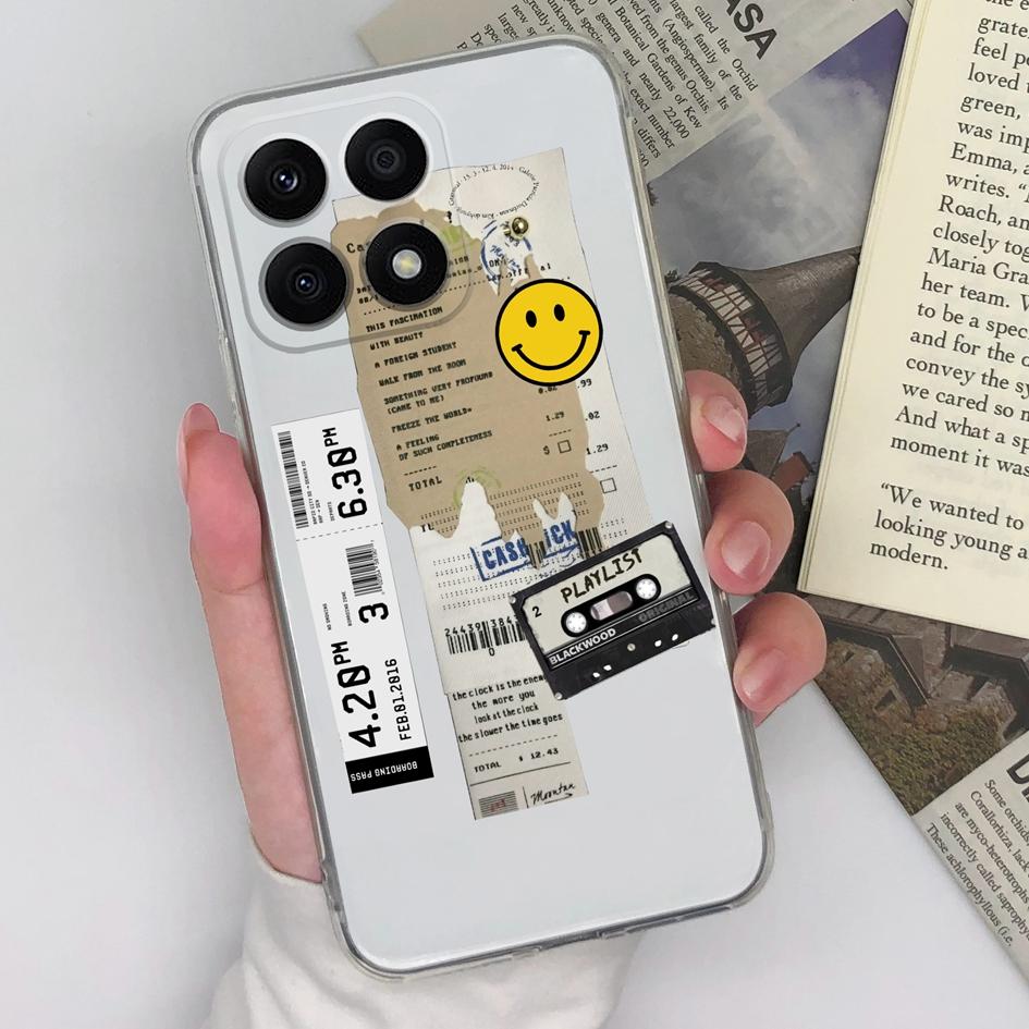 Für Honor X8a X7a 9S 9X Pro 8A Pro 20S 30S 50 Pro Magic5 Pro Fall Abdeckung Mode Persönliche Schutzhülle Transparent Weiche Silikon Shell Für Honor Stoßstange