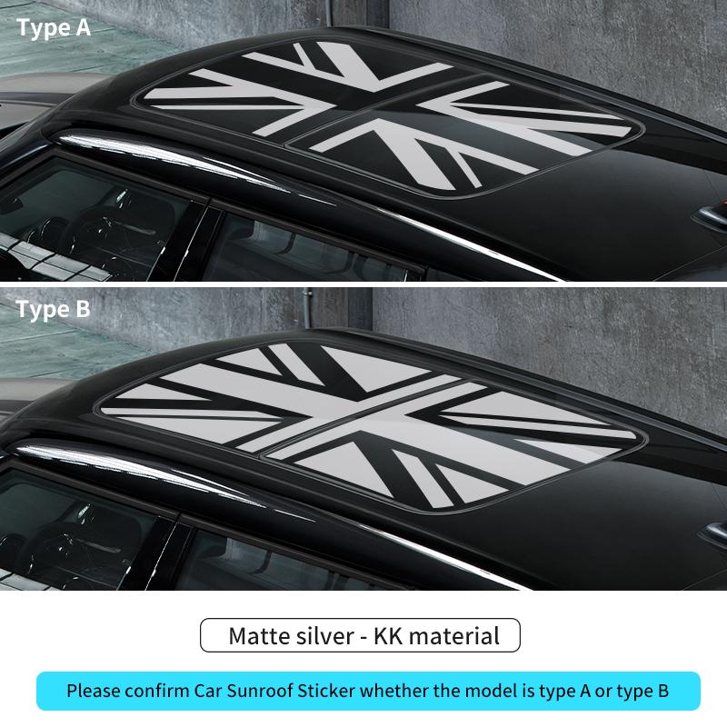 BFZ1 Car Sunroof Stickers Roof Window Film Vinyl Sunshade Sticker For MINI Cooper F56 F60 R55 R56 R60 U25 Countryman Auto Decal
