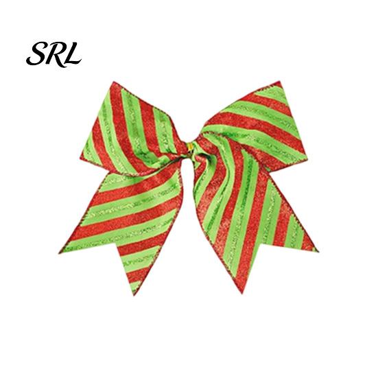 Decorative Bows for Door Wreaths 2Pcs Christmas Polka Dot Bow Decor, European Style Ribbon Ornament Tree Topper Decorations Gift Box Wreath,