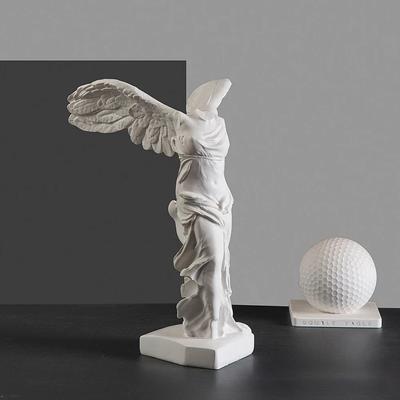 Greek Victory Goddess Statue Angel Wing Art Statue Decoration Home Cabinet Office Decoration Resin Sculpture Decoration