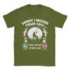 Vintage Sorry I Missed Your Call I Was On Other Line Fishing Lovers TShirt for Unisex Round Neck Cotton T Shirts  Short Sleeve