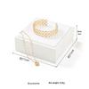 White Jewelry Display Stand for Bracelets, Rings, and Necklaces