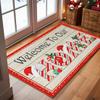 Christmas Floor Mat Outdoor Carpet Christmas Decor for Home 2025 Navidad Natal Santa Claus Door Mat Xmas Ornament New Year 2026