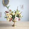 Yousheng Golden Metal Vase Polished Vintage Vase Dining Table Flowers Holder for Flower Arrangement Table Centerpiece Home Wedding Decoration