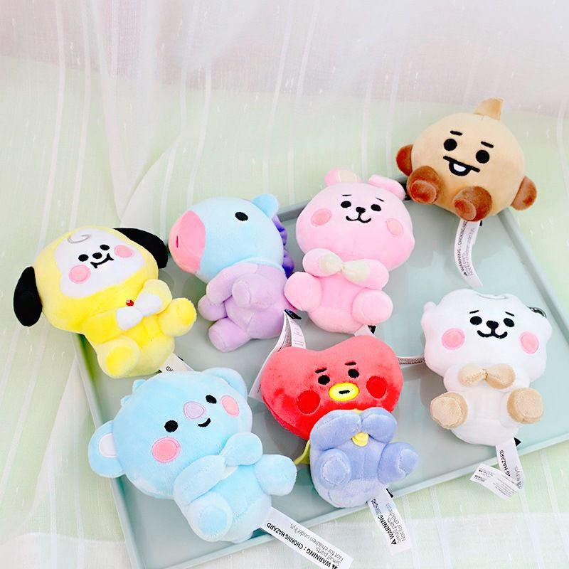 Kpop Bts Bt21 Seated Doll 20cm Baby Plush Toy Tata Cooky Chimmy Koya Mang Shooky