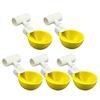 5Pcs Chicken Drinker with 1/2" PVC Tee Fittings Chicks Duck Goose Turkey Poultry Waterer Feeder Leakproof Large Automatic