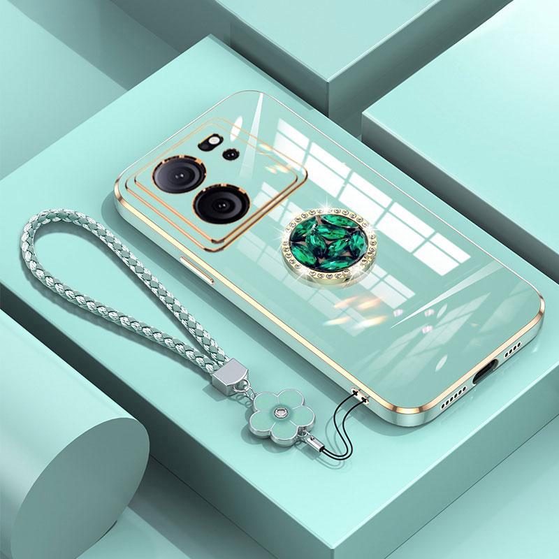 

Чехол Xiaomi13T, роскошный чехол с бриллиантовым кольцом для Xiaomi 13T 12T 11T 13 12 pro Lite, чехол для телефона с цветочным шнурком, чехлы с покрытием 13T Xiaomi 13T&Case & Holder светло-зеленый