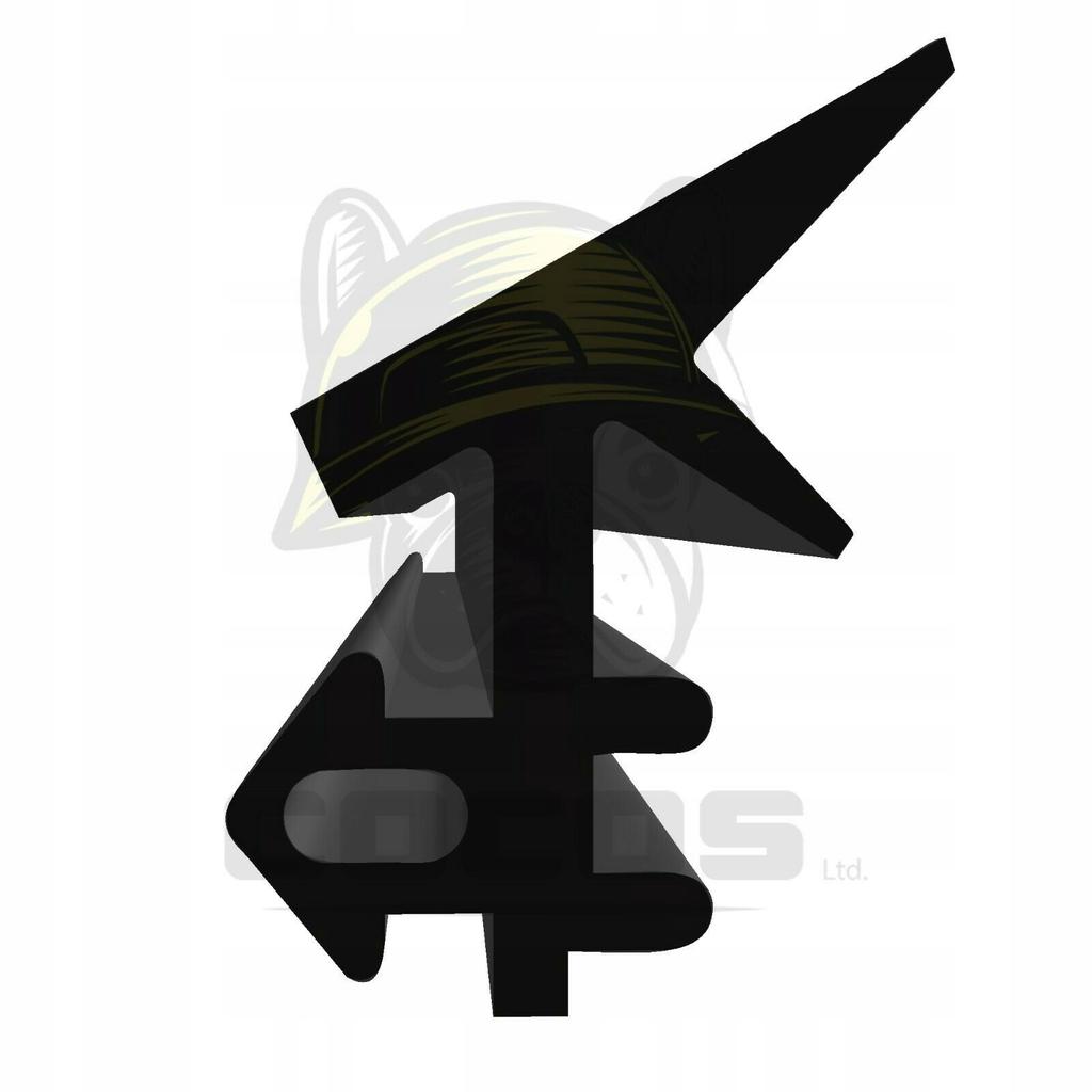 Seal for PVC windows S-233 PANORAMA BLACK 1m