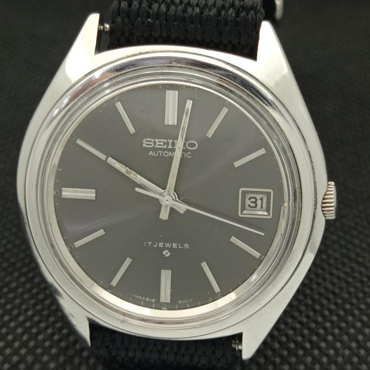 USED VINTAGE SEIKO AUTOMATIC 6118 JAPAN MENS ORIGINAL DIAL WATCH 621d-a415715-2 SKU621d-a415715