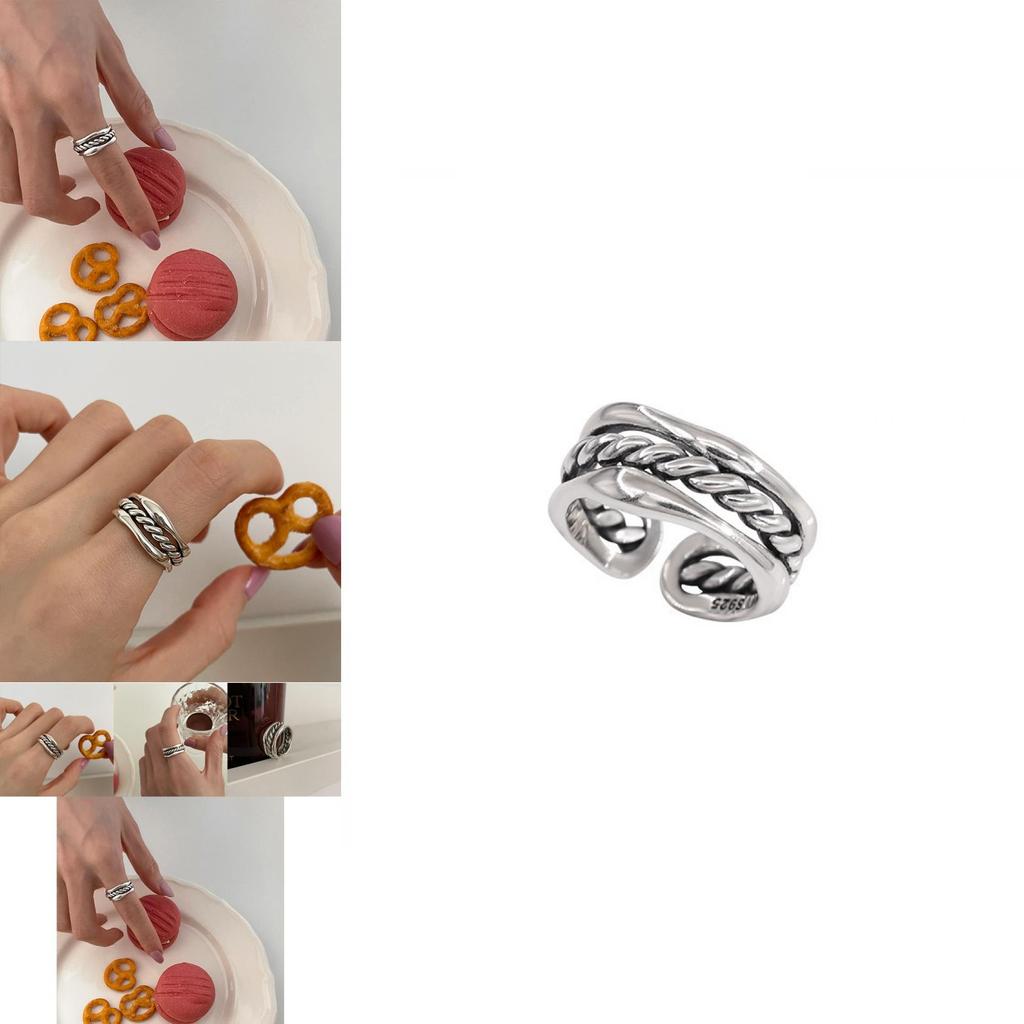 Fashionable Adjustable Open Geometric Ring For Women Elegant Statement Accessory