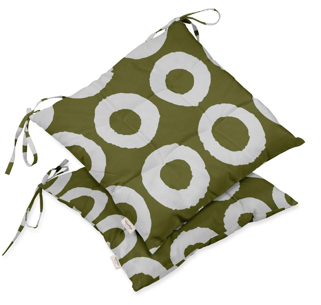 Vargottam Indoor Outdoor Tufted Printed Square Seat Patio Cushion Set Of 2 Water Resistant Patio Furniture Seat Cushion 19,inches, Purple |