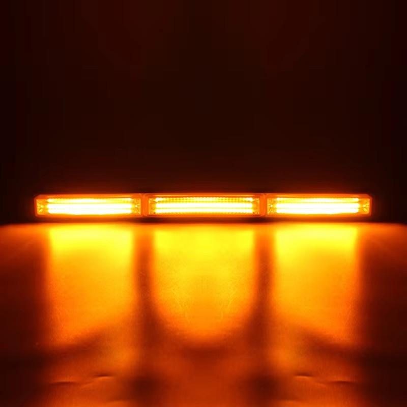 13 Inches Vehicle Warning LED Strobe Light Bar Traffic Emergency Flashing COB Light Bars Waterproof Hazard Flashlight for Trucks