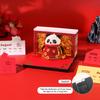 3D Paper Craft Panda Sculpture Chinese New Year Lucky Bag Layered Paper Art Desk Decoration With Light Calendar