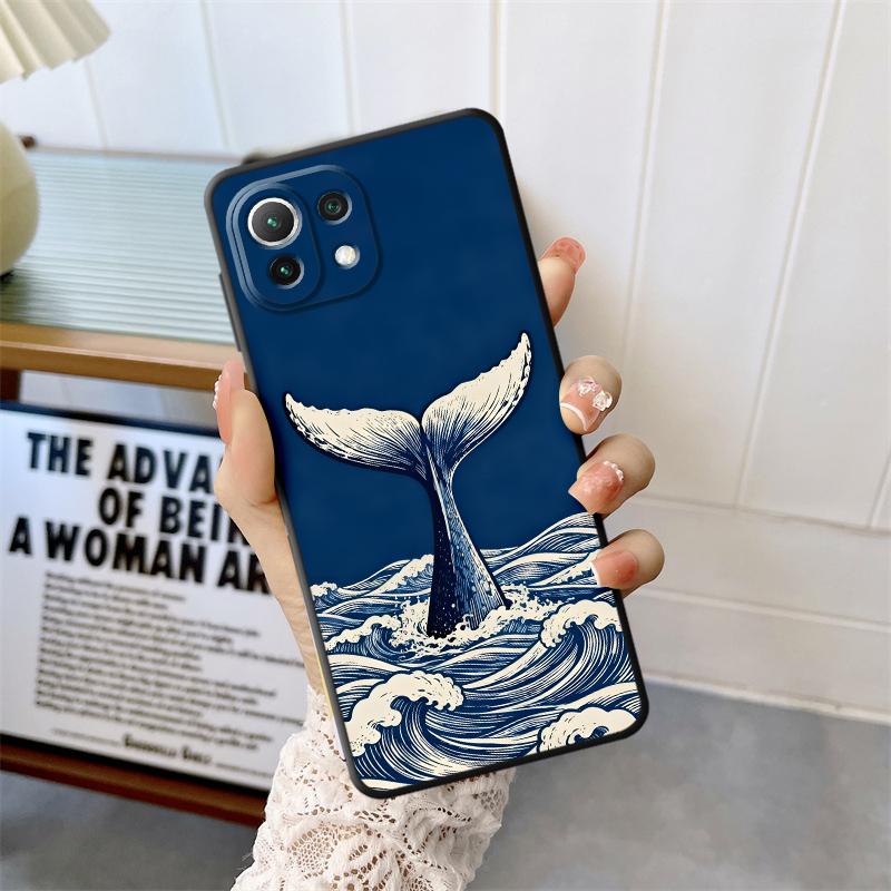 Case for Xiaomi Mi 12T Pro 11T 11 15 Pro 10T 14 12 13 Lite 12X Funda Phone Cover Creative Marine Organisms Art
