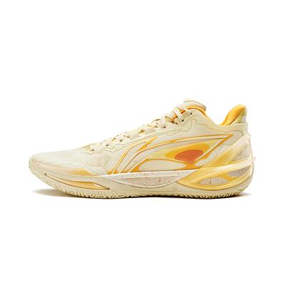 Li Ning Blade 6 Basketballschuhe Herren Niedrig geschnitten Custard Gelb ABAV063-11