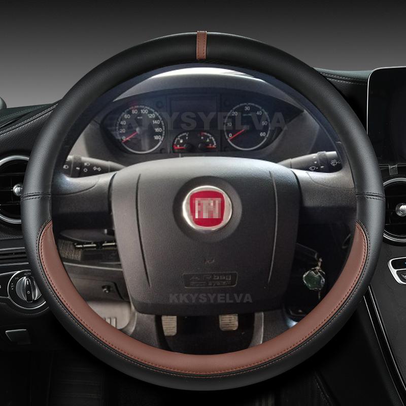 Pokrowiec na kierownicę samochodową ze skóry mikrofibry do Fiat Ducato Peugeot Boxer Citroen Jumper Relais Ram Promaster Akcesoria samochodowe