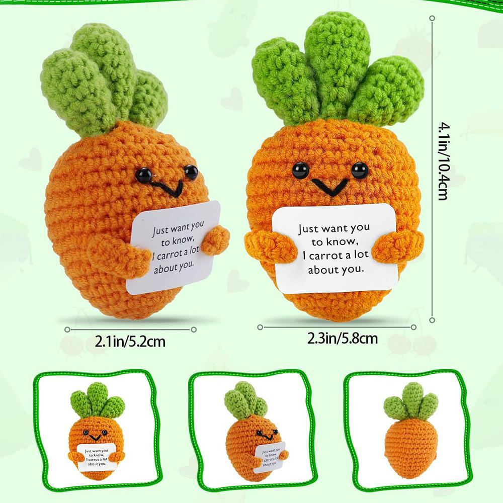 Positive Energy Potato Pocket Hug Handmade Animalcrochet Mini Doll Funny Wool Gift For Friends Or Lover Emotional Support Plant