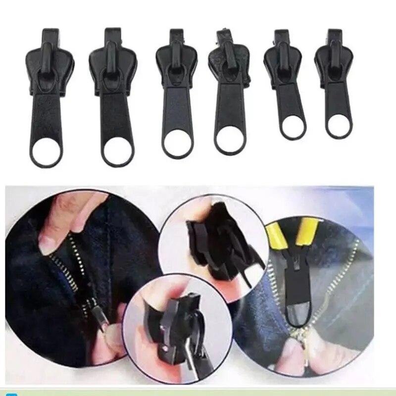 3 Sizes Universal Instant Fix Zipper Repair Kit Replacement Zip Slider Teeth Rescue Sewing Clothes Bag Zippers Tool Accessories