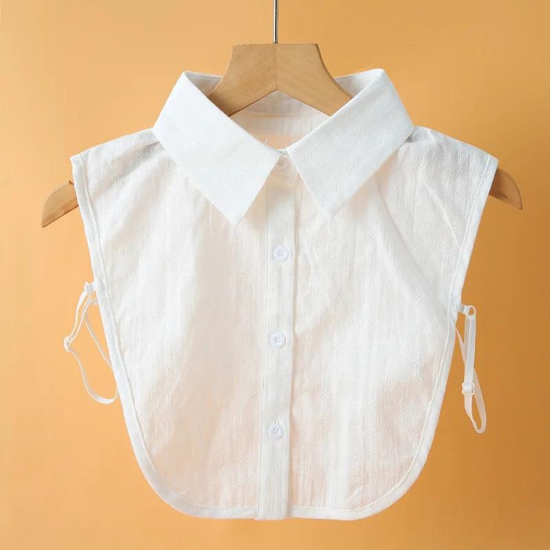 Formal Suit Shirt Lapel Detachable Collar for Women False Collar Half Shirt Blouse Fake Collar