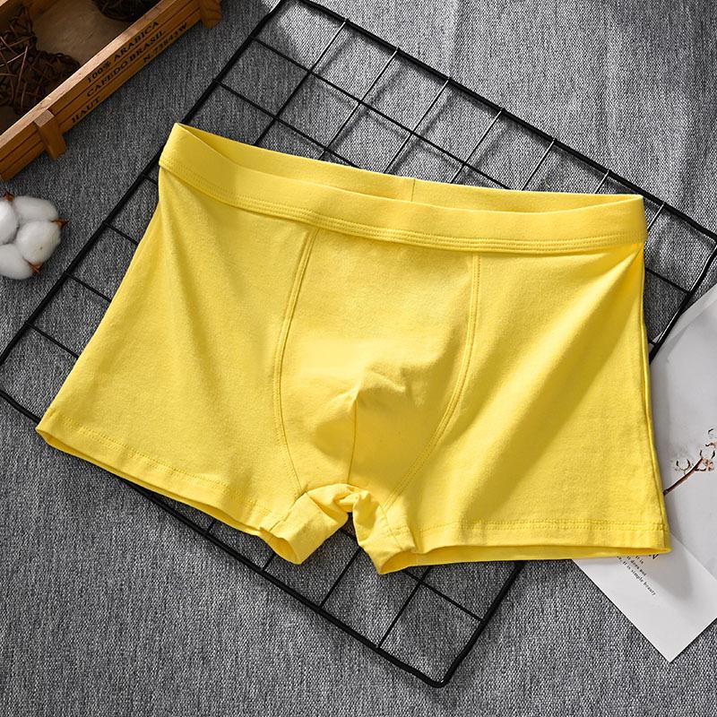 Men's Spongebob Yellow Cartoon Boxers - Pure Cotton Summer Underwear