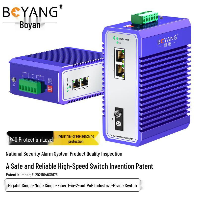 Boyang Industrial Gigabit Fiber Optic Transceivers/Converters