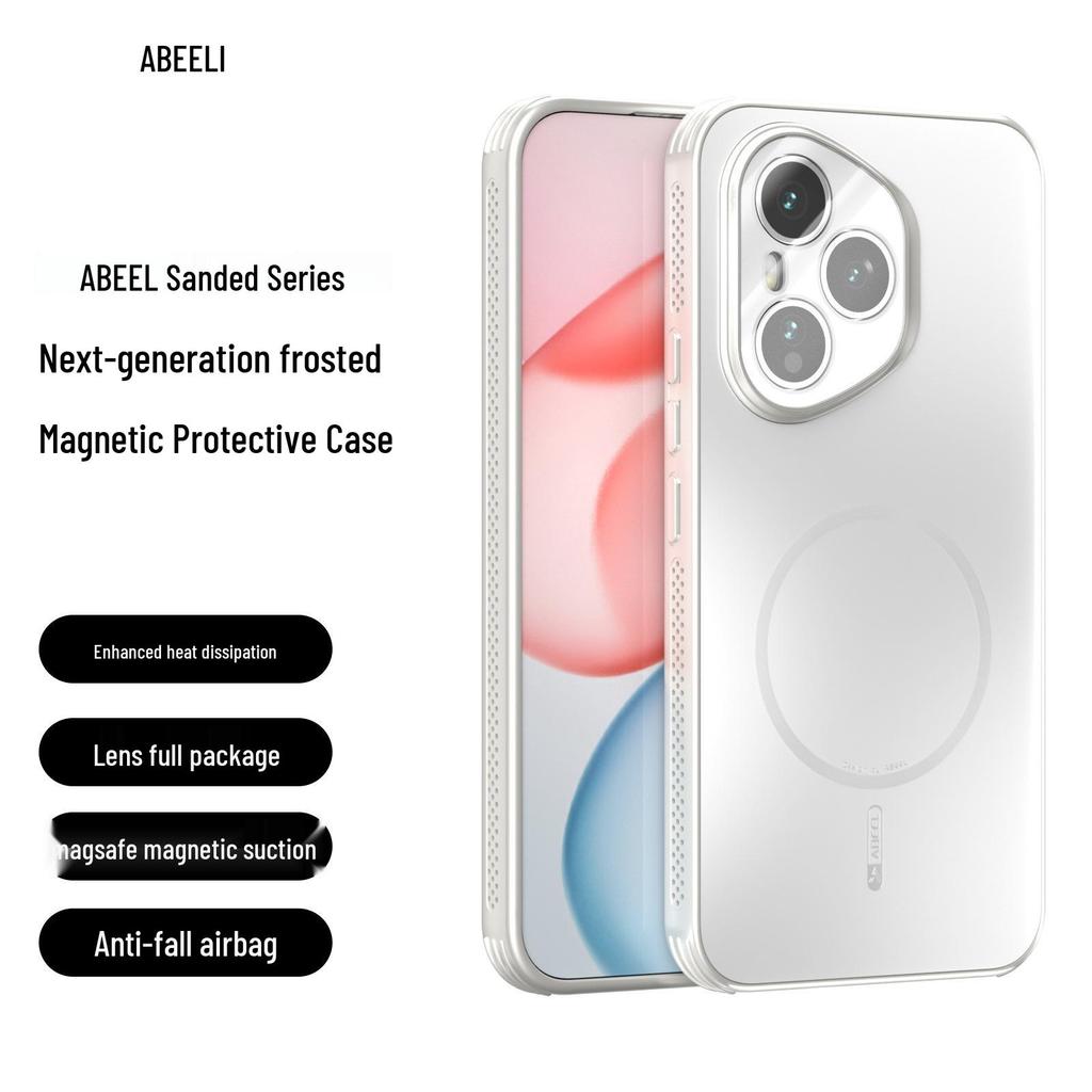 Langlebige magnetische mattierte Hülle für HONOR 400/300 Pro - Sturzschutz, Rundumschutz