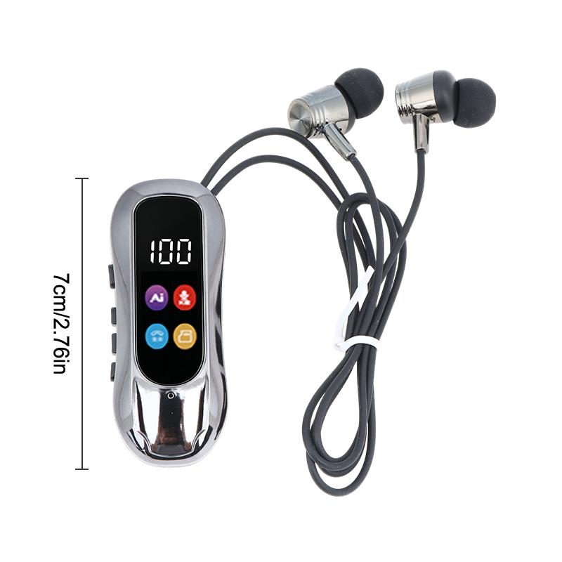 Portable Lavalier Headphones Bluetooth Earbuds Surround Sound Headsets Noise Reduction Earphones Handsfree In Hd Mic