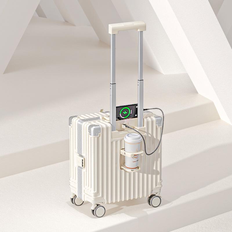 Lightweight Mini Trolley Suitcase with Combination Lock, 18-20 Inch - Ideal for Students and Kids.