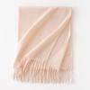 Cashmere Feel Solid Color Women's Imitation Cashmere Scarf Spring Atmosphere Korean Style Versatile Mid Length Shawl Scarf