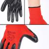 12 Pairs Nitrile Dipped Anti-slip Gloves - Wear-resistant Labor Protection