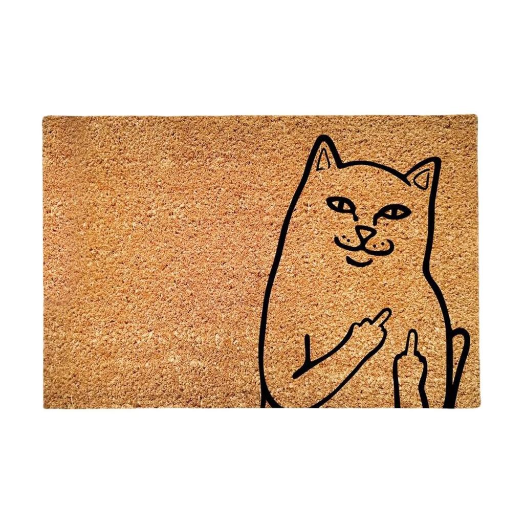 1PC Cartoon Cat Mat Carpet Abstract Style Anti Slip Carpet Minimalist Art Carpet Living Room Bedroom Entrance Home Decoration