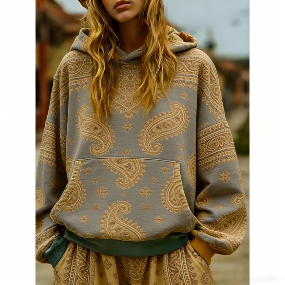 Spring Autumn European American Fashion 3d Print Hoodie Women Bohemia Casual Hoodie Streetwear Sweatshirt Women Clothes Top