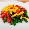 Creative Miniature Food Toy: Green & Red Pepper Prop