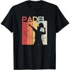 Padel Man Funny Gift Padel Racquet Retro T-Shirt Casual Sports Street Couple Clothes Tops  Men Clothing  Camisas
