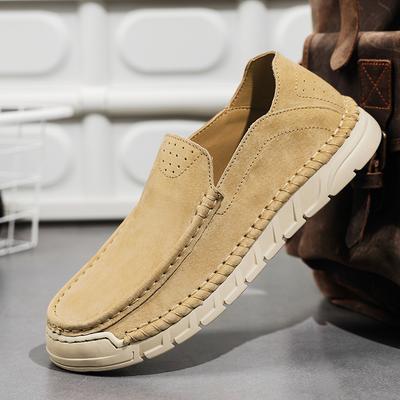 Men's Leather Casual Loafers Shoes Wedding Dress Shoes New Big Size  Moccasins Shoes Suede Shoes High Quality Zapatos