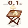 Foldable Table Bamboo Acrylic Construction Lightweight Portable For Picnic Balcony Dorm Office