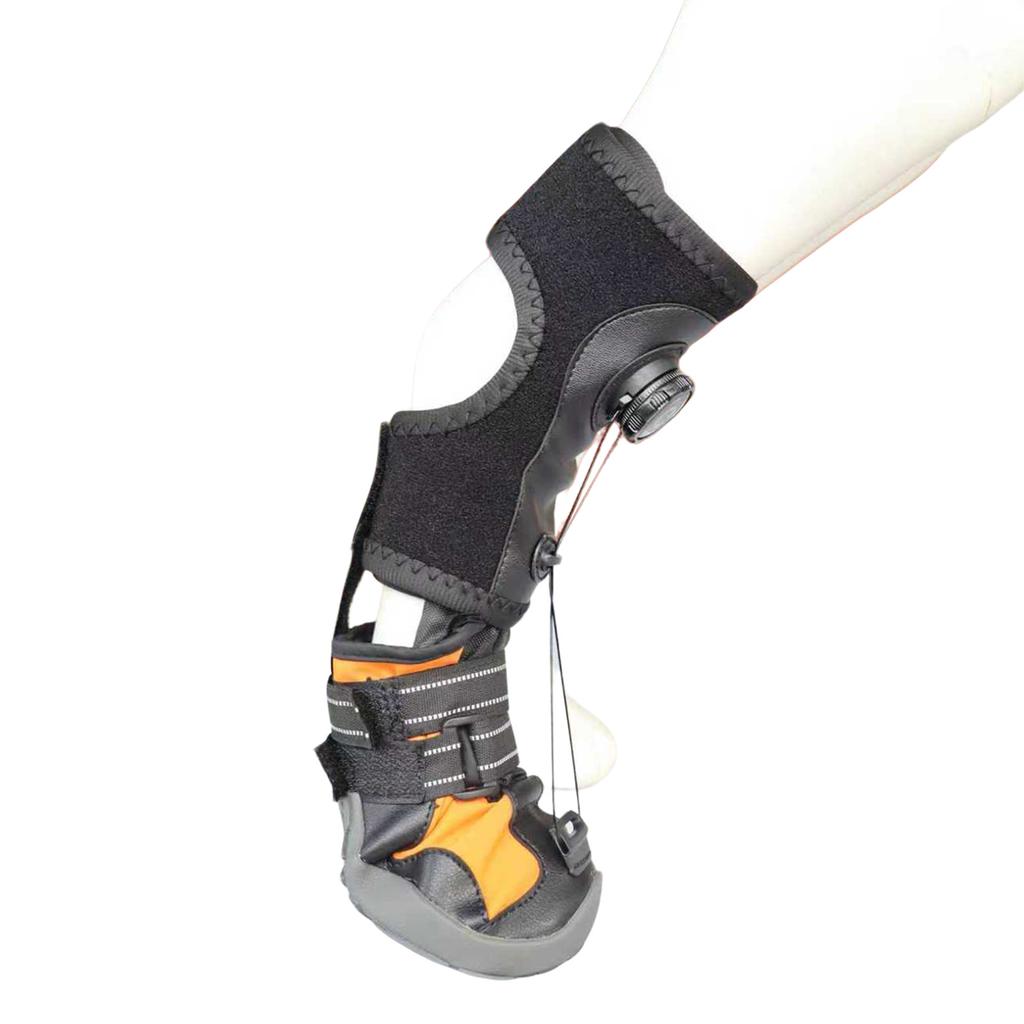 Drops Foot Brace No Knuckling Boot Brace For Dog Corrective Dog Shoes To Safely Lift Toes Hard Anti-Skid Sole Paw Protection