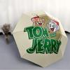 Tom Jerry Automatic Open/close Umbrella, Heavy-Duty Iron Frame, Folding Portable Design, Travel, Everyday Use 188
