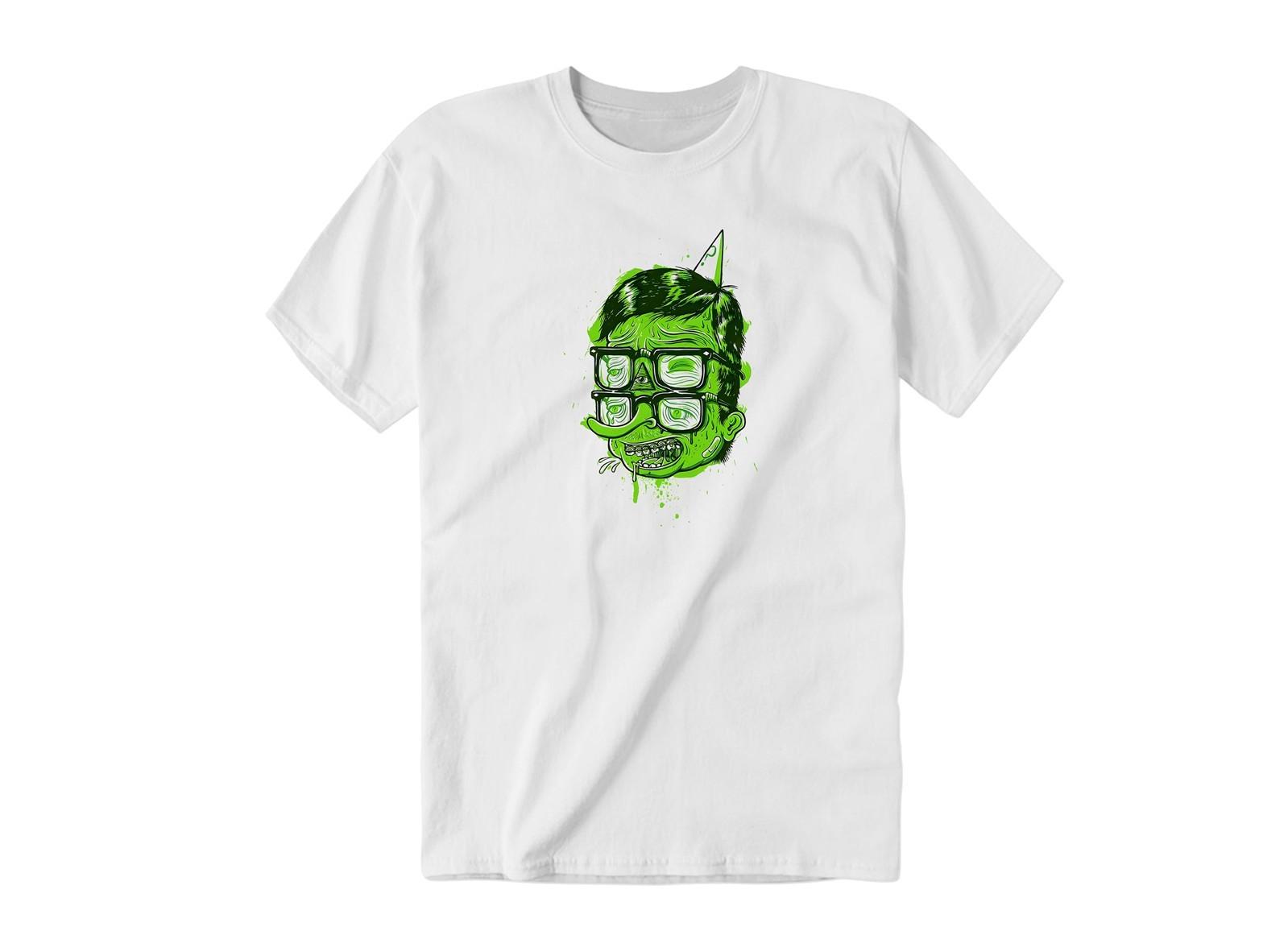 Radioactive Nerd Image Illustration | Kids & Adult Unisex Tee Tshirt XL
