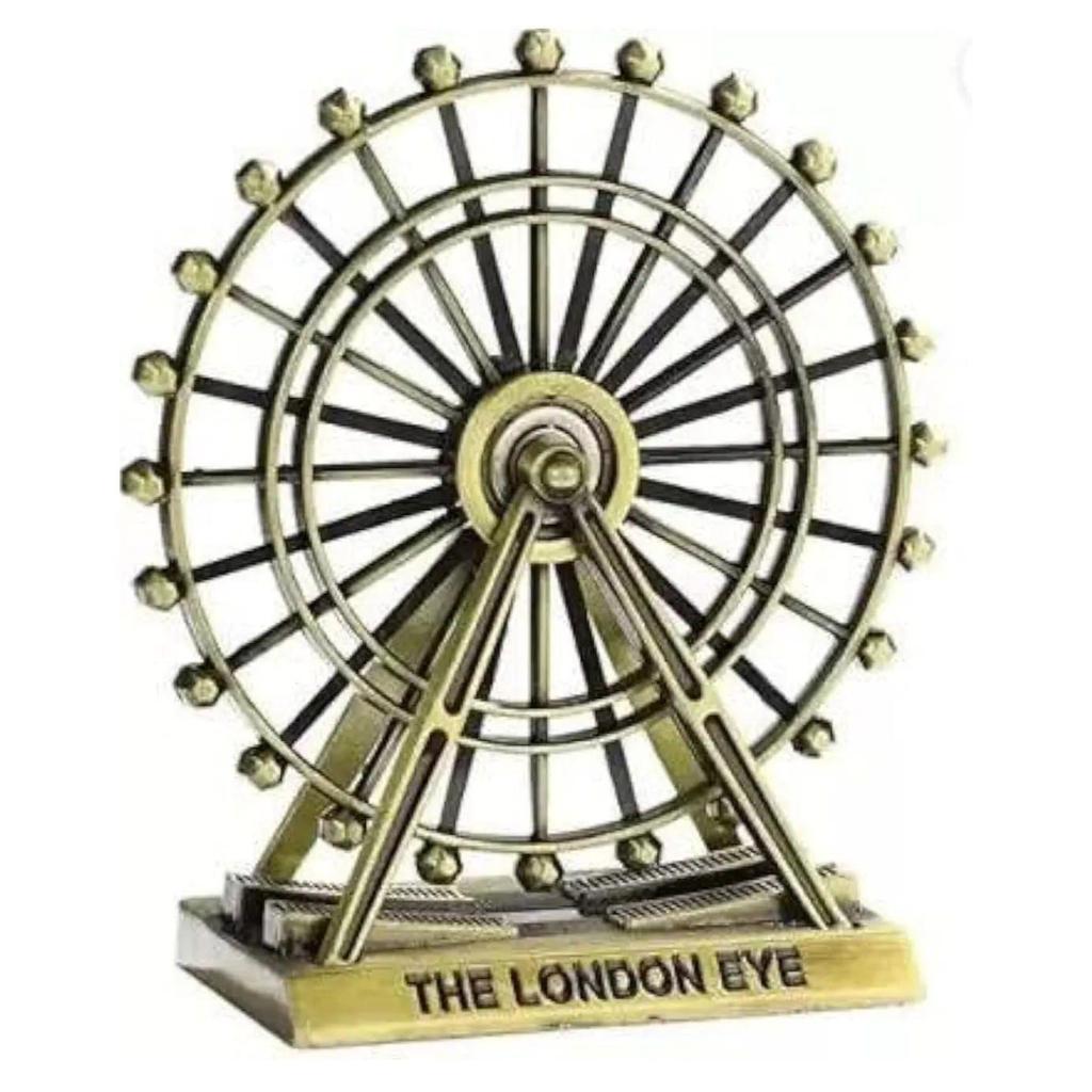 1 Set for Statue Study Office Desk Decor Showpiece Gift Decoration Accessories Items Decorative Showpeice for Home ((The London Eye))