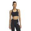 Adidas TRN OPTIME Essentials Medium Support Sports Bra for CI156 XS 3-Stripes Women, Black/White (KB4383)