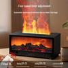 3D Fireplace Aroma Diffuser with Remote Control: Dynamic Flame Humidifier & Seven-Color Ambient Light for Home/Desktop