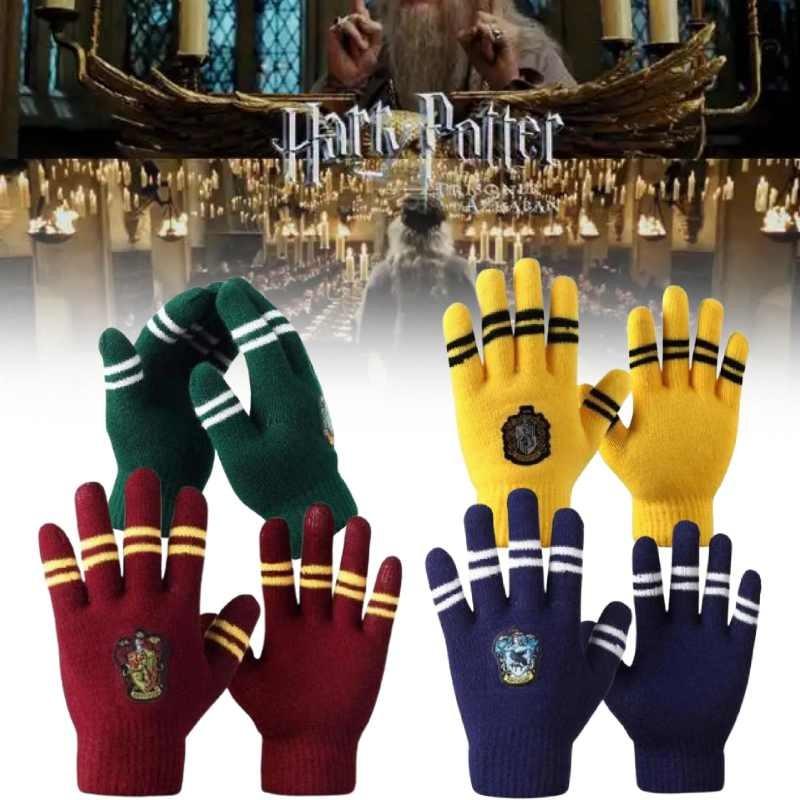 Harry Hogwarts Potter Icon Knitted Gloves Warmth Cosplay Prop Christmas Gifts