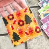 100pcs Christmas Gift Bags with Self-Adhesive, Festive Santa, Tree, Gingerbread Man for Holiday Decorations, Party Favors