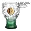 Fotbalová trofej Pivní sklenice, Objem 400 ml Vysoký trofejní hrnek, Čirá skleněná nádoba na Ležák Craftové pivo, Dárek pro sportovního fanouška