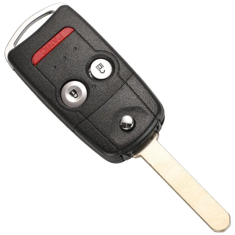 2/3/4 Buttons Flip Car Remote Key Shell Fob Fit For Honda Acura Civic Accord Jazz Crv Hrv Key Case Housing Replacement