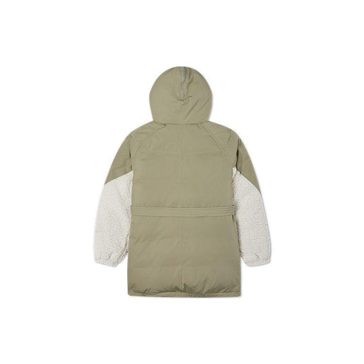 Converse Down Jackets Women's Light Green Hooded Moderate Other 10021987-A03