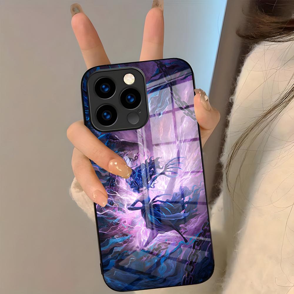 Cartoon Movie Nezha Phone Case For IPhone 17 Pro Max 16 15 14 Pro Max 13 11 Plus Glass Cover