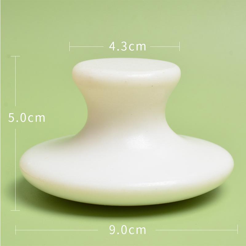 Natural Jade Large Mushroom-Head Massager Xiuyan Jade Gua Sha Beauty Massage Stick Beauty Salon Meridian Massage Stone слоновая кость